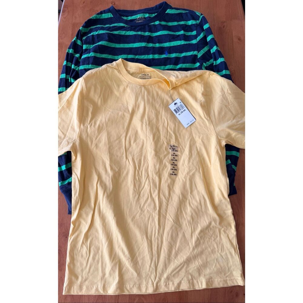 ~POLO Ralph‎ LAUREN~Lot of 2~LOGO~ Size XL(18-20)